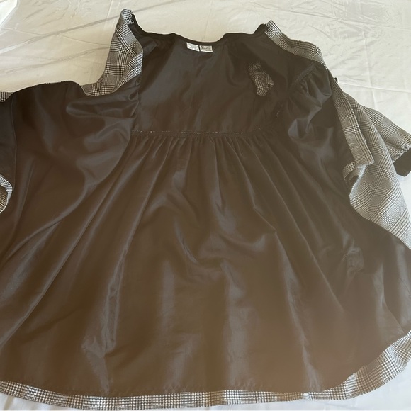 Sarah Louise England childs dress houndstooth Peter Pan Collar sz 6 black white - Picture 12 of 14